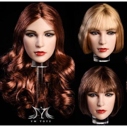 In Stock YMTOYS YMT011 Dream 1/6 Collectible Female Soldiers beauty head Carving Suitable For 12inches pale skin Body