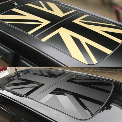 Union Jack Sunroof Sticker Film Vinyl Roof Window Sticker Decoration For MINI Cooper JCW F54 F55 F56 F60 R55 R53 Car Accessories