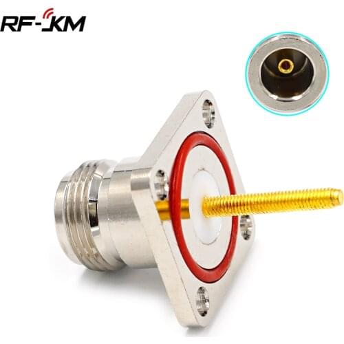 Waterproof N Female 4 Hole panel Mount Jack RF connector with Flange 25x25 4-hole panel mount N type female jack square plate