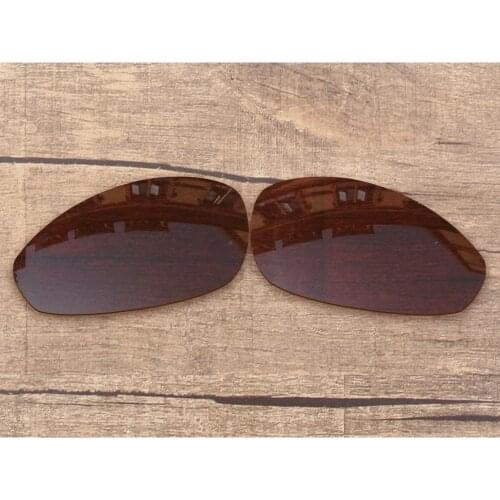 Vonxyz Bronze Brown Polycarbonate Replacement Lenses for-Oakley Straight Jacket 2007 Frame