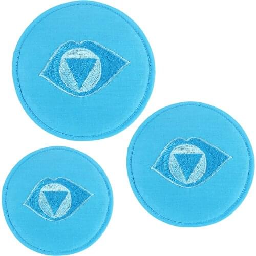 1x Embroidery Cloth Pad Tibetan Singing Bowl Cushion Pillow Handmade in Nepal Blue