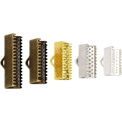 10Pcs/Set 1-1.3-1.6-2-2.5cm Silver Bronze White Gold Alloy Metal Clip Jewelry DIY Accessories Material Leathercraft 2020NEW Hot