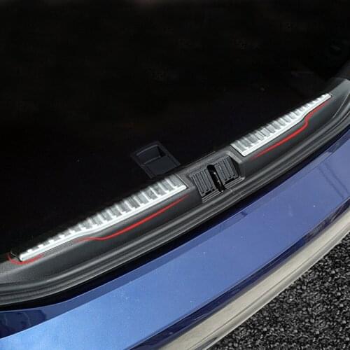 2pcs Stainless Steel Car Trunk Inner Protection Board Edge Decoration Stickers for Alfa Romeo Giulia Modification Accessories