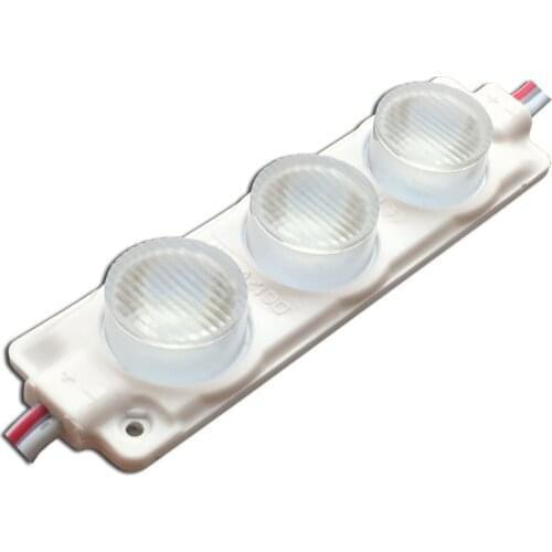 20pcs 3W 75mmx20mm led side module double side letter lightbox led module injection len 2x45degree high power outside backlight