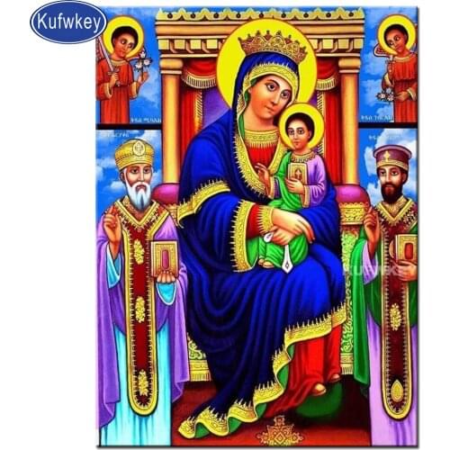 5D art Crafts Diamond Painting Mosaic Religious Icons Full Square Round diy Diamond Embroidery Orthodox Religion Pattern