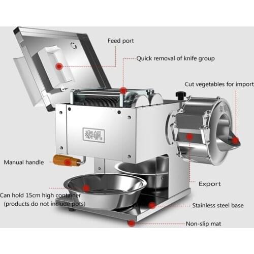 850w Meat Slicer Commercial Slicer Household Vegetable Cutting Machine Fully Automatic Electric Meat Cutting Machine