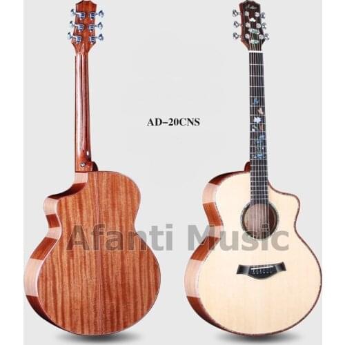 Afanti Music 41 INCH Solid Spruce top / Mahogany Back & Sides Acoustic guitar (AD-20CNS)
