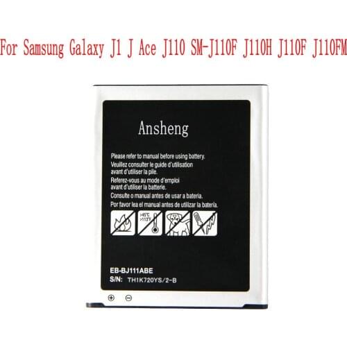 Ansheng Original EB-BJ111ABE 1800mAh battery For Samsung Galaxy J1 J Ace J110 SM-J110F J110H J110F J110FM Mobile Phone