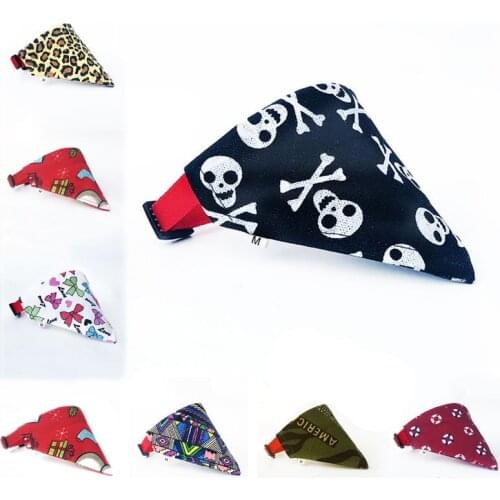 16 Colors Cat Dog Bandana Bibs Scarf Collar Adjustable Pet Neckerchief Scarf Waterproof Saliva Towel for Small Medium Large Dogs