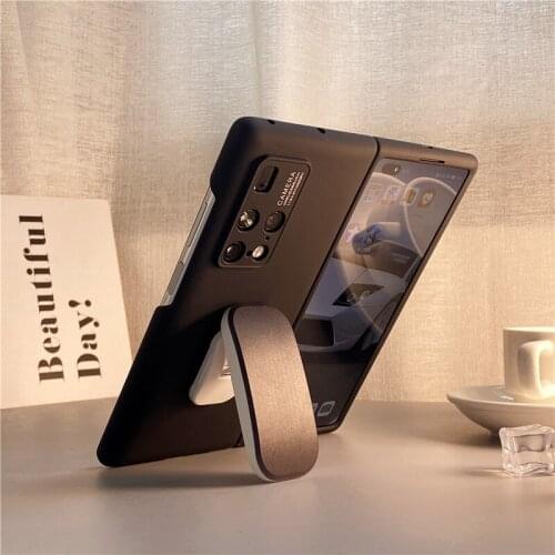 For Huawei Matex2 Solid Business Case Luxury Creative Bracket Simple Light Conque for Huawei Mate X2 Huawei Cover Birthday Gift
