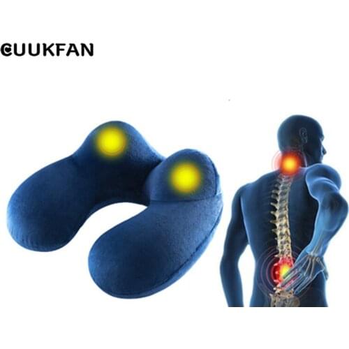 U-Shape Travel Pillow Inflatable Pillow In The Plane Travel Accessories Head Rest Cushion Foldable Body Pillow Neck Pillow