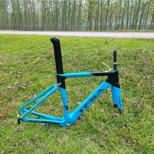 TFSA T1000 High Quality Carbon Road Bike Frame Custom Colors Super Light Frameset:Carbon Frame+Fork+Seatpost+Headset+Clamp