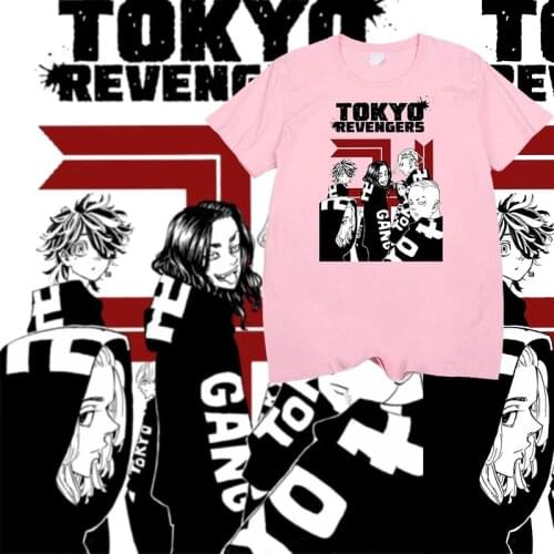 Anime Tokyo Revengers Graphic T Shirt New Style Manga Tee Cotton Breathable Streetwear Unisex Oversized Hipster Casual Tops