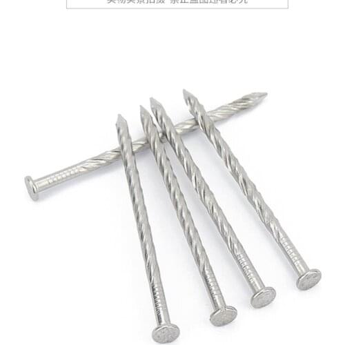 250g 304 stainless steel floor nails, threaded keel and twist nails anti-loose anticorrosive wood