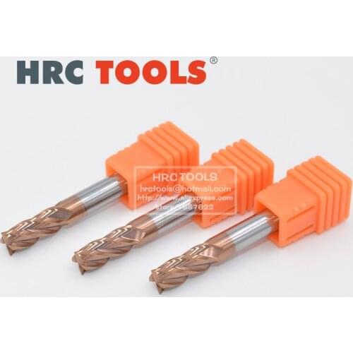 H19-d5x20Hx5Dx75L Four Blade Tungsten Carbide Flat End Milling TiAIN Coated Spiral CNC Router Bits