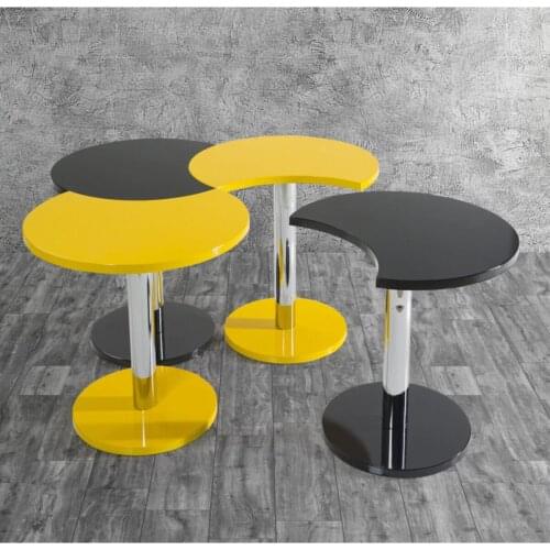 Clover Medium Coffee Table-Zigon Coffee Table MADE IN TURKİYE