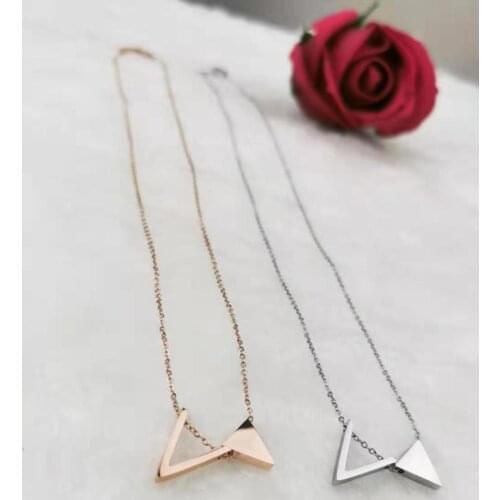 Korean fashion necklace steel