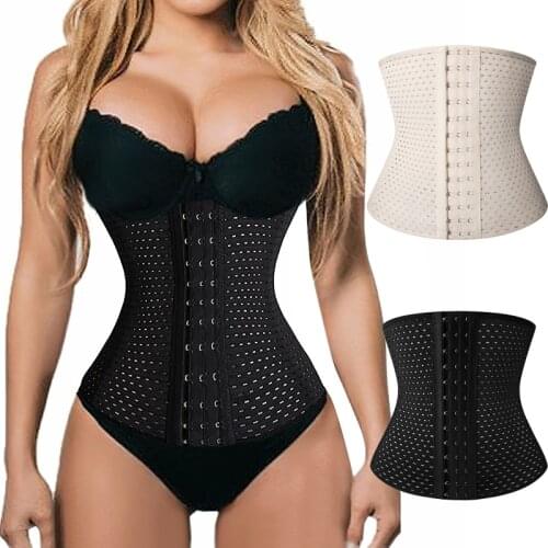 Waist Trainer for Women Corset Cincher Body Shaper Tummy Control Sports Girdle Trimmer Belt with Steel Bones Faja Shapewear