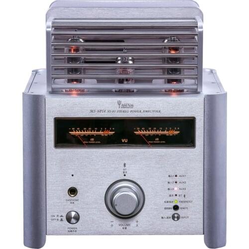 YAQIN MS-6P14 Bluetooth 5.0 Tube Amplifier HIFI EXQUIS CSR8675 12AX7 12AU7 6N14 Lamp Amp