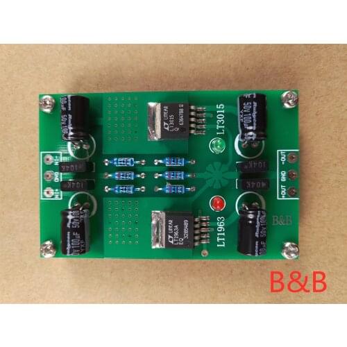 LT1963A/LT3015 module positive and negative voltage DC-DC precision low noise, linear regulated power supply