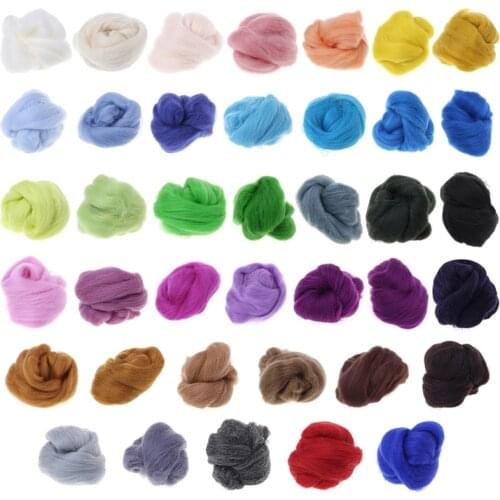 Fashion Wool Corriedale Needlefelting Top Roving Dyed Spinning Wet Felting Fiber D08D