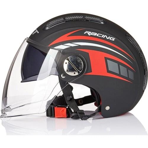 Motorcycle Helmet Open Face Dual Lens Visors Moto Helmet Electric Bicycle Helmet Summer Scooter Motorbike Helmet Casco Moto