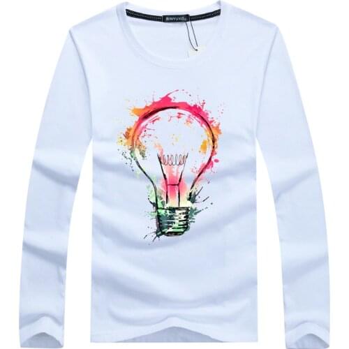 2020 Mens T-shirts Summer Fashion 3D Print Long sleeve t shirt Men Casual O-Neck Men Tshirt Brand Cotton Funny homme Top Tees