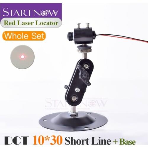 Set 10*30s 650nm 5mw 5V With Bracket Laser Dot Red Module Laser Locator Dot Beam Pointer For Laser Marking Machine Positioning