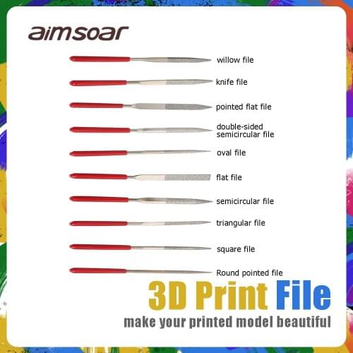 5/10Pcs Mini Diamond File Set Diamond Coated 140mm 3d print tool