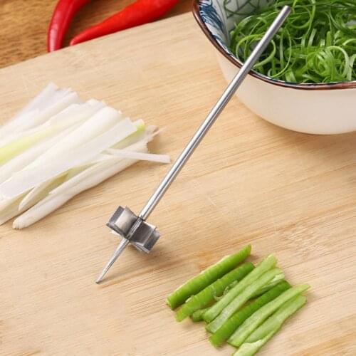 Excellent Circular Blade Chopper Multifunctional Green Onion Shredder Stainless Steel Kitchen Chopper Durable for Gifts