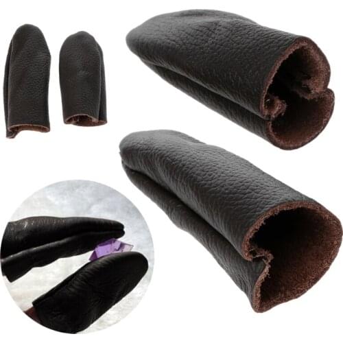 P15D 1 Pair Needle Felting Faux Leather Protectors Finger Tools For Hand Craft