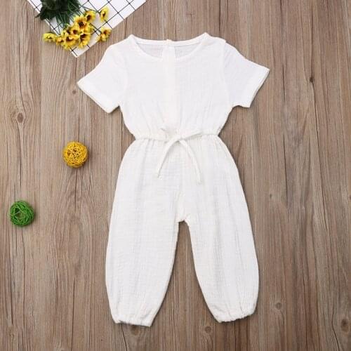Pudcoco Newborn Baby Boy Girl Clothes Solid Color Short Sleeve Knitted Cotton Romper Jumpsuit One-Piece Outfit Sunsuit Clothes