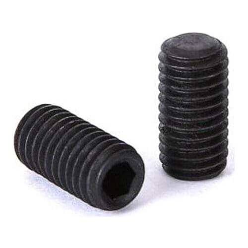 2pcs M16 12.9 level alloy steel Allen flat end grups screw hex socket headless set grup stop payment bolt DIN913 12mm-60mm long