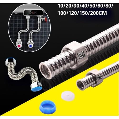 11Styles Water Head Pipe Shower Hose Bathroom Stainless Steel Flexible Heater Wash Basin