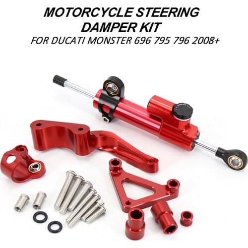 NEW Motorcycle Modified For Ducati 795 796 2008-up Steering Damper Stabilizer Mounting Bracket Support Kit