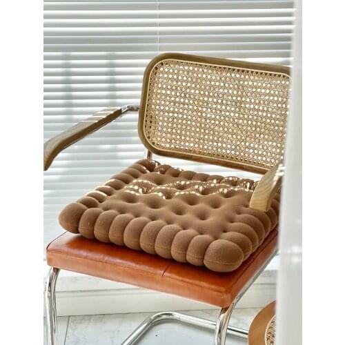 Thickening plush chair cushion cushions biscuits Cute mat tatami cushions circular chair cushion rectangle cushion chair pad