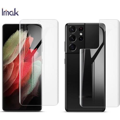 For Samsung S21 Ultra Screen Protector IMAK Full Coverage Protective Hydrogel Film for Samsung Galaxy S21 S21+ Plus Ultra 5G