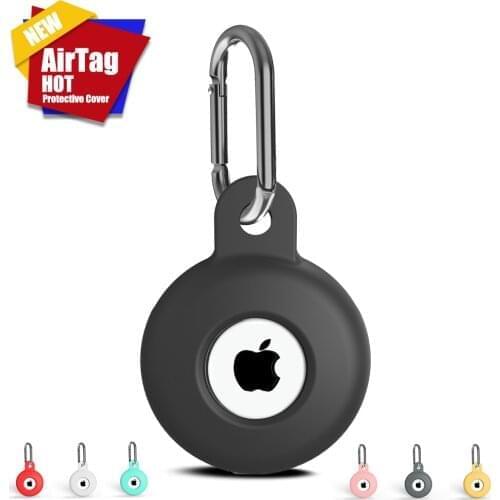 For Apple Airtags Liquid Silicone Protective Sleeve For Apple Locator Tracker Anti-lost Device Keychain Protective Sleeve Hot