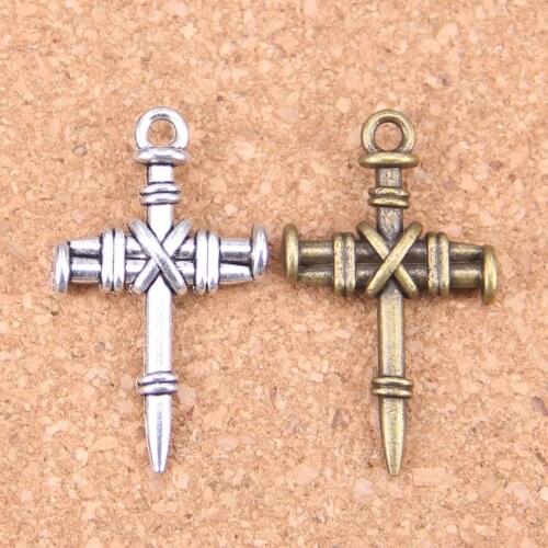 10pcs Charms cross dagger 34x20mm Antique Pendants,Vintage Tibetan Silver Jewelry,DIY for bracelet necklace