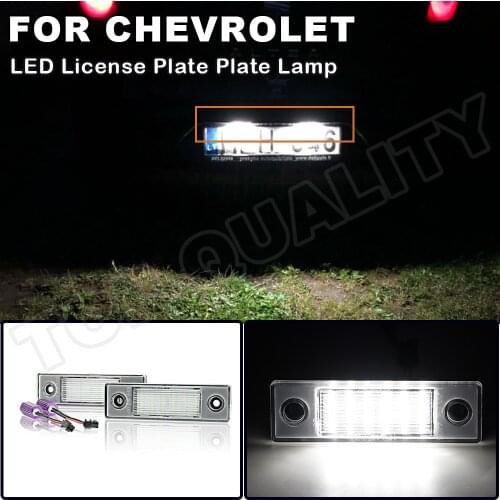 2Pcs For 2011 2012 2013 2014 Chevy Chevrolet Cruze 95270497 Car LED Number License Plate Light Number Plate Lamp Error Free