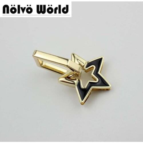20pcs lucky star handle Connector on both sides screw bag handle buckle hardware accessories metal fitting hardware handbag