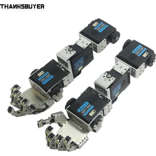 2020 Left Hand Right Hand Arm with Fingers Manipulator & Servo for DIY Robotics Arm Humanoid Robot