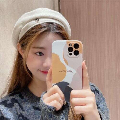 Abstract Phone Case Cover for Iphone 11 Pro Max Xr X Xs Max 7 7 Puls 7 8 Plus Mobile Accessories Phone Case Colo Mix Coque