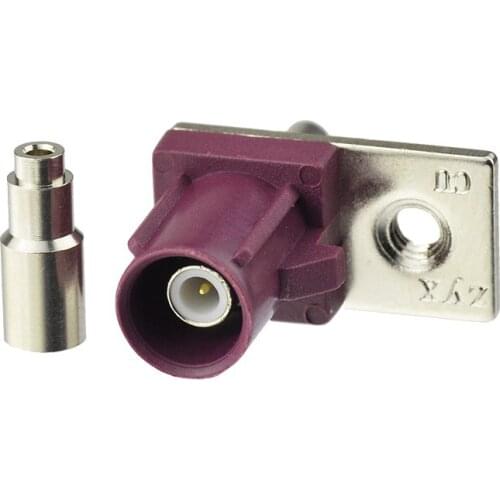 Superbat Antenna Connector Fakra "D" Plug Straight for Violet Car GSM Cellula for 1.13mm,1.37mm,RG178 Cable