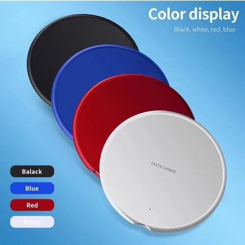 10W Qi Wireless Charger for Samsung S10 S9 Note 8 9 USB Charging Pad For iPhone 8 X XR XS Max QC3.0 Fast Wireless Charging Pads