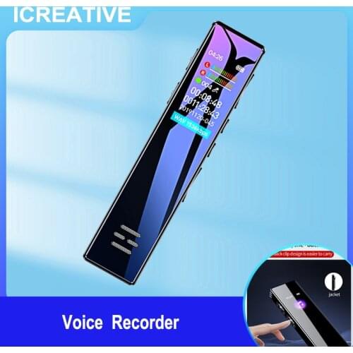 Digital Voice Recorder Audio Intelligent Noise Reduction Three Sensitive Microphone Recorder