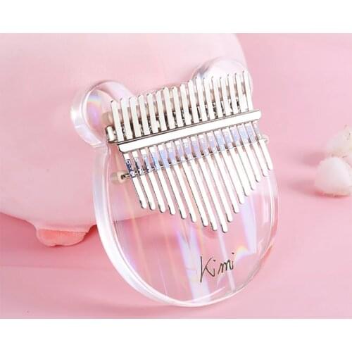 Kimi Kalimba Thumb Piano 17 Keys, Portable Mbira Finger Piano Gifts for Kids and Adults Beginners, Musical Instrument Present