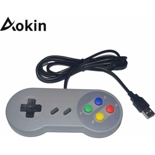 Aokin For Raspberry Retropi Game Console Remote Control Handle Plug and Play USB Handle SNES Handle For Raspberry