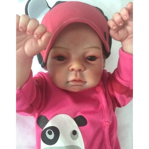 22 Inch 55 cm Full Silicone Bebe Reborn Baby Doll Realistic Real Looking Silicone Reborn Babies Doll Reborn Kids Brinquedos