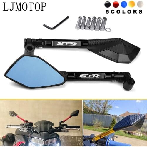 Motorcycle Rearview Mirror CNC Aluminum View Side Mirrors For SUZUKI GSR 400 2008-2012 GSR 600 2006-2011 GSR 750 2011-2020 2021
